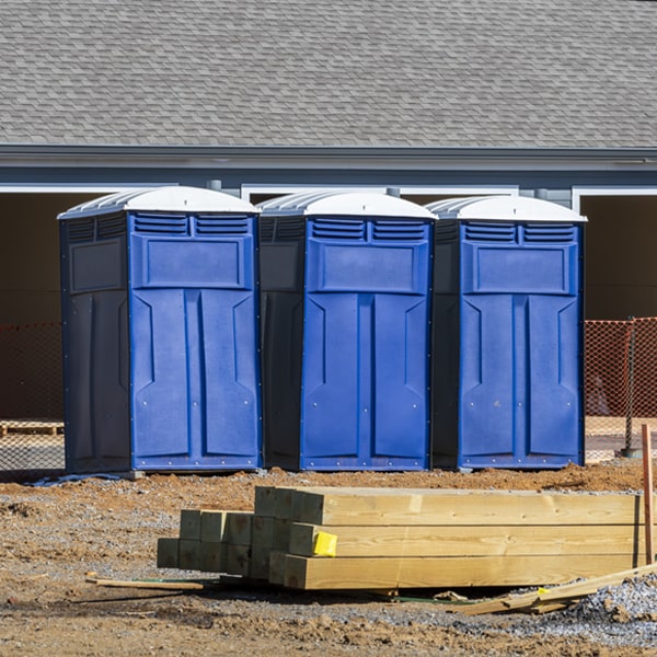 what is the expected delivery and pickup timeframe for the portable toilets in Dakota City Nebraska